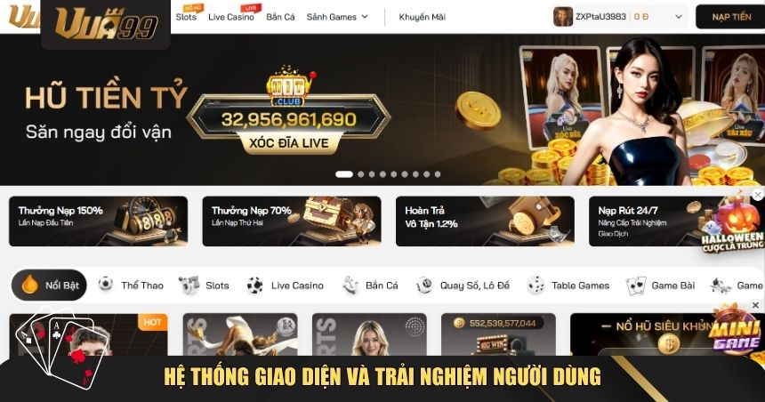 Hệ thống giao diện và trải nghiệm người dùng