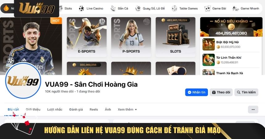 Hướng dẫn liên hệ VUA99 đúng cách để tránh giả mạo