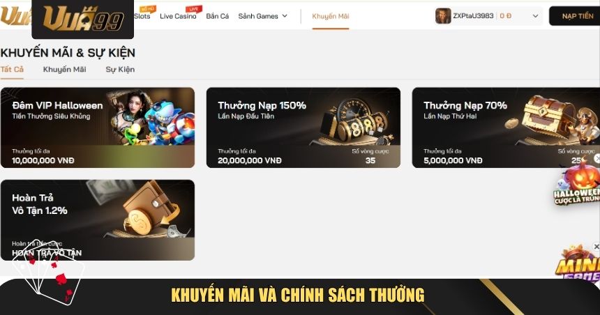 Khuyến mãi và chính sách thưởng