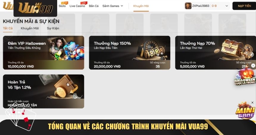 Tổng quan về các chương trình khuyến mãi VUA99